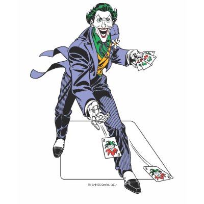 The Joker Casts Cards t-shirts