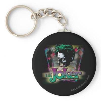 The Joker - Face and Logo keychains