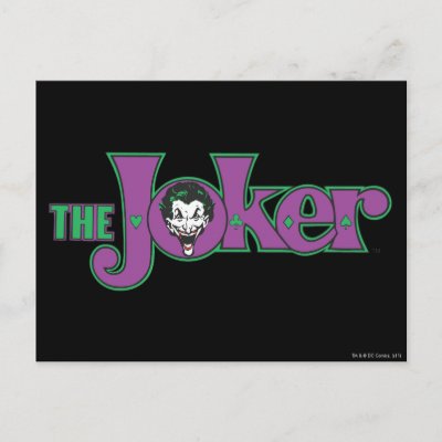 The Joker Logo postcards