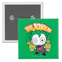 the joker, chibi joker, japanese toy, dc comics, joker design, joker graphic, joker ha haha hahaha, joker laugh, cartoon joker, Button with custom graphic design
