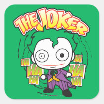 the joker, chibi joker, japanese toy, dc comics, joker design, joker graphic, joker ha haha hahaha, joker laugh, cartoon joker, Klistermærke med brugerdefineret grafisk design