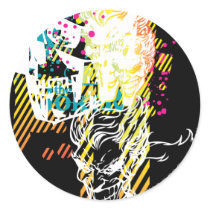 The Joker Neon Montage Sticker