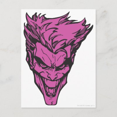 The Joker Pink postcards