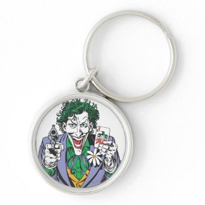 The Joker Points Gun keychains