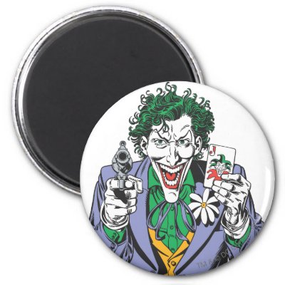The Joker Points Gun magnets