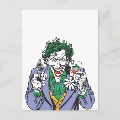 The Joker Points Gun postcards