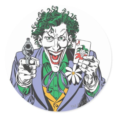 The Joker Points Gun stickers