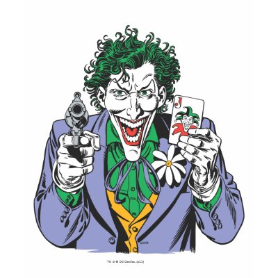 The Joker Points Gun t-shirts