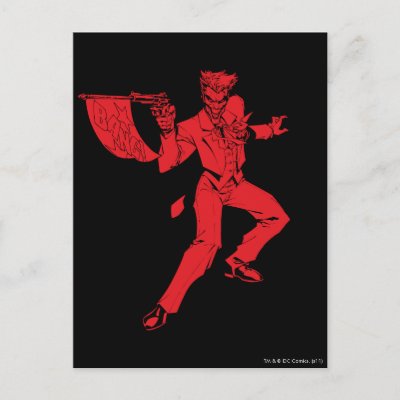 The Joker Red postcards