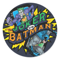 The Joker Vs Batman Round Stickers