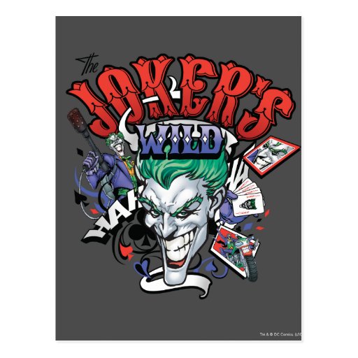 The Joker's Wild Postcard Zazzle