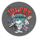The Joker's Wild Round Sticker