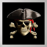 The Jolly Roger Pirate Skull Posters