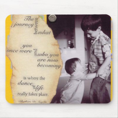 The Journey Of Life Quote Mouse Pad by Carennedy