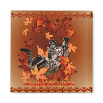 The Joy Of Fall Leaves Magnet