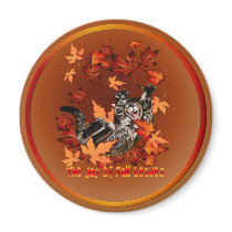 The Joy Of Fall Leaves Magnet