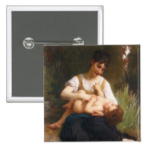 The Joys Of Motherhood by William Bougereau Pins