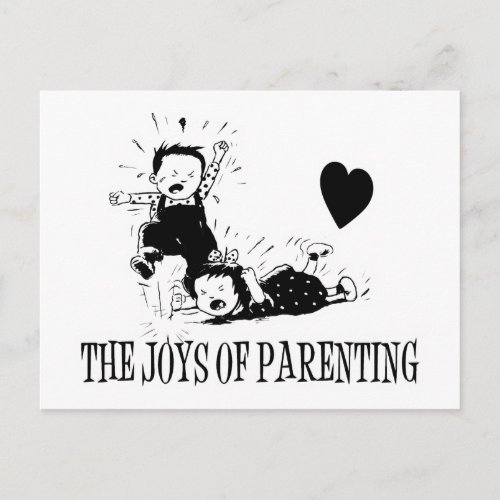 The Joys Of Parenting Postcard