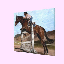 "The Jumper" Horse Canvas Art canvas prints