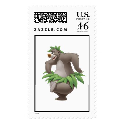The Jungle Book Baloo with Grass Skirt Disney postage