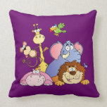 The Jungle Pals Throw Pillows