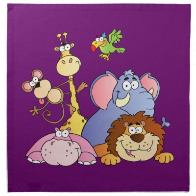 The Jungle Pals Napkins Mojo_napkin