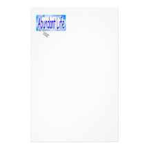 The Key to Abundant Life v2 (John 10:10) Customized Stationery