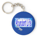 The Key to Abundant Life v2 zazzle_keychain