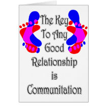 The Key To Any Good Relationship Is Communication cards