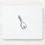 The key to ... fun simple graphic line drawing art mouse pad