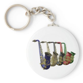 The Key To Good Saxophone Music Keyring Keychain