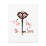 The Key to my Love Postcards