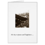 the key to peace and happiness... cards