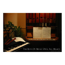 The Keys of Music Open All Hearts posters
