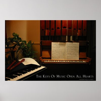 The Keys of Music Open All Hearts Poster by tim895