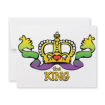The King gets the BIG beads Personalized Announcements