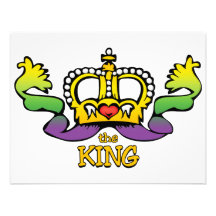 The King gets the BIG beads Personalized Announcements