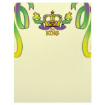 The King gets the BIG beads Letterhead Template