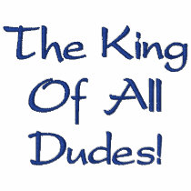 The King Of All Dudes Blue Embroidered Shirt embroidered shirts