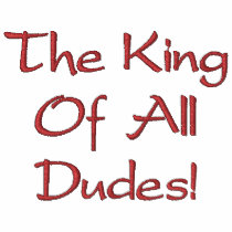 The King Of All Dudes Blue I Embroidered Shirt embroidered shirts