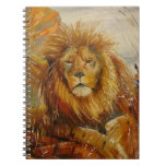 The king of beasts spiral notebook