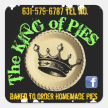 the king of pies pie box labels square stickers