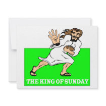 THE KING OF SUNDAY invitations