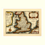 The Kingdome of England Historic Map posters