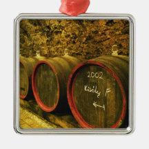The Kiralyudvar winery: Barrels with Tokaj wine Christmas Ornament