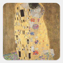 The Kiss, 1907-08 Square Sticker