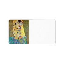 The Kiss 2 by Gustav Klimt labels