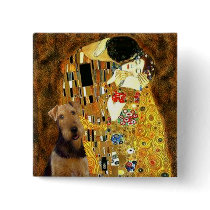 The Kiss - Airedale Terrier (#1) Pin