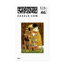 The Kiss - Airedale Terrier (#1) Stamp