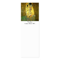 The Kiss by Gustav Klimt Bookmark business cards